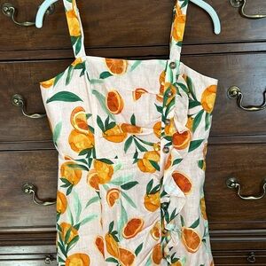 Parker citrus Italian linen sundress
